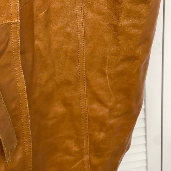 Vintage Light Brown, Tan, Wilson’s Leather Maxima Trench Coat with Belt size L - Picture 11 of 14